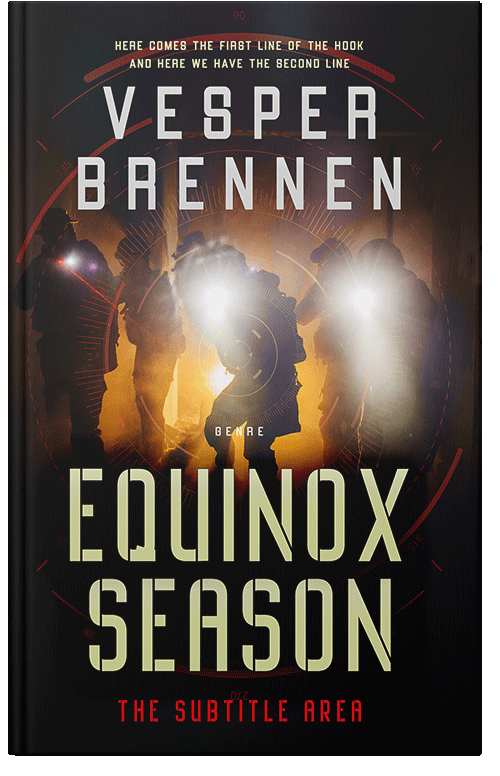 Front view of Premade Science Fiction Book Cover - Cocoa Brown