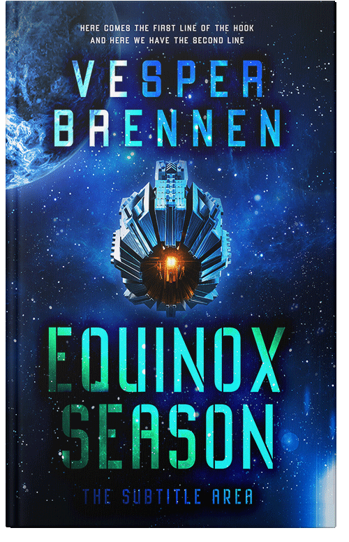 Front view of Premade Science Fiction Book Cover - Black Pearl