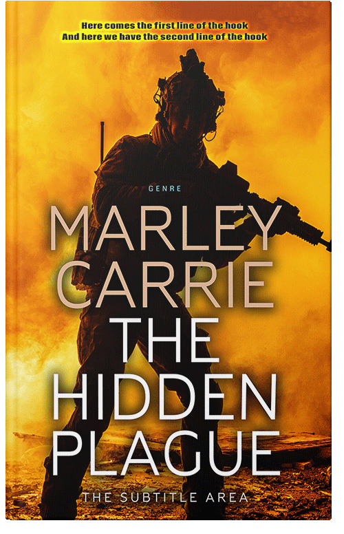 Front view of Premade Apocalyptica Book Cover - Gamboge