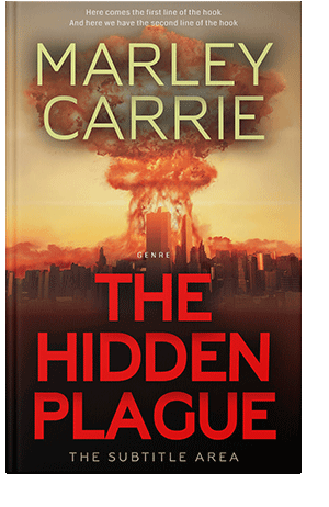 Pre Made Book Cover Medium Carmine