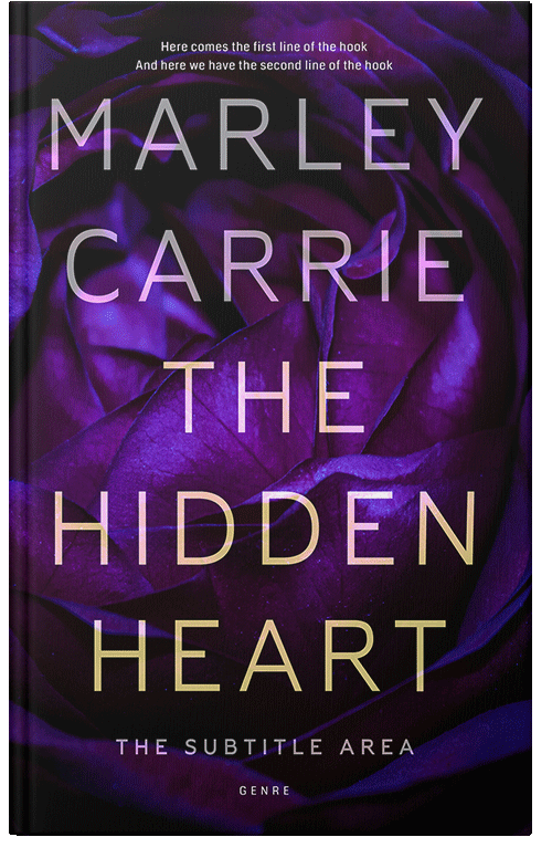 Front view of Premade Romance Book Cover - Violet