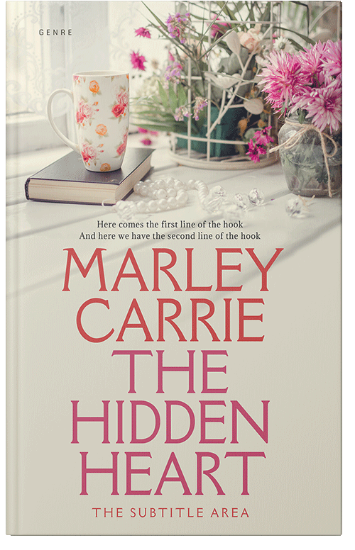 Front view of Premade Romance Book Cover - Satin Linen