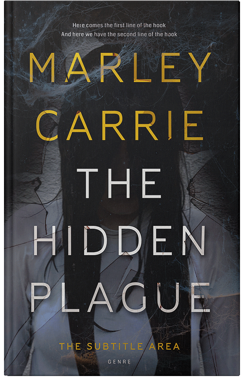 Front view of Premade Horror Book Cover - Shark