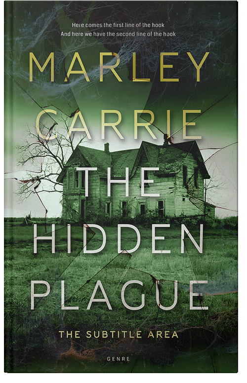 Front view of Premade Horror Book Cover - Green Kelp