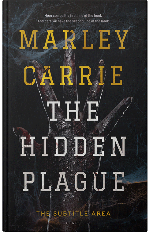 Front view of Premade Horror Book Cover - Woodsmoke