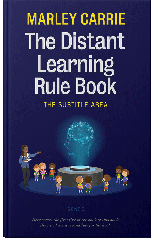 Front view of Premade Education Book Cover - Deep Cove