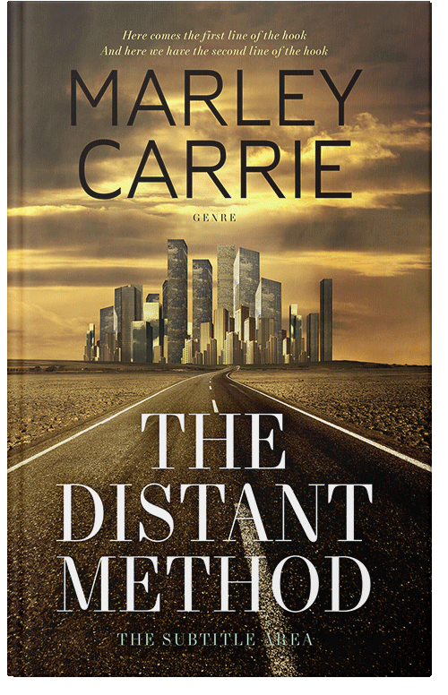 Front view of Premade Apocalyptica Book Cover - Black Marlin