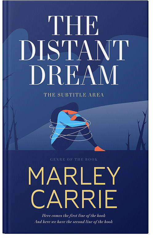 Front view of Premade Health & Mind & Body Book Cover - Biscay