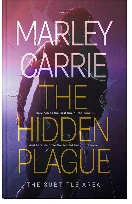 Front view of Premade Mystery & Thriller & Suspense Book Cover - Oriental Pink