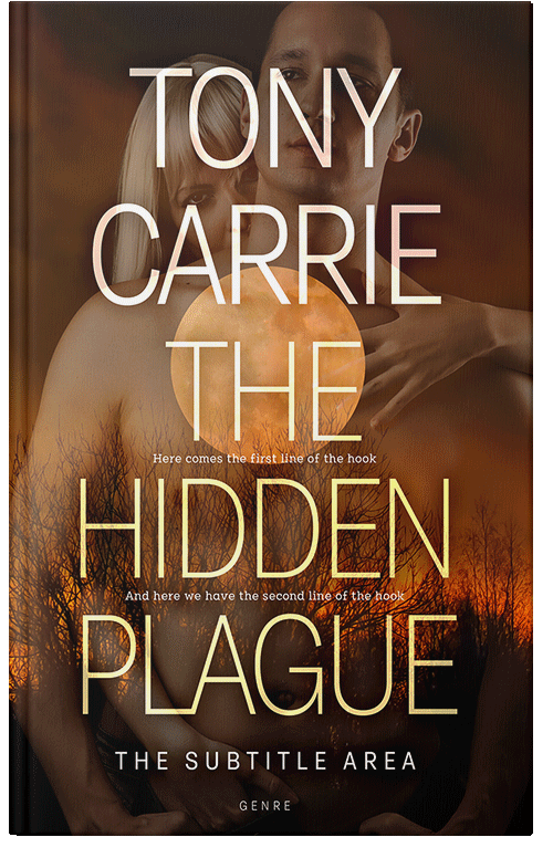 Front view of Premade Erotica Book Cover - Deep Oak