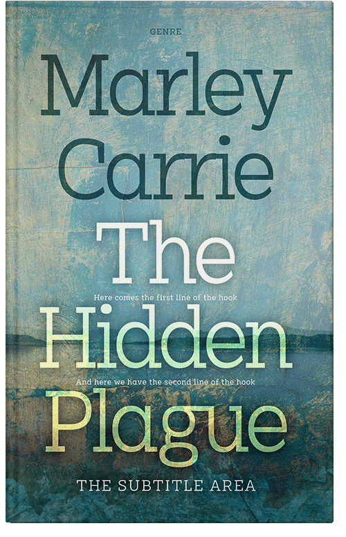 Front view of Premade Nature Book Cover - Cascade