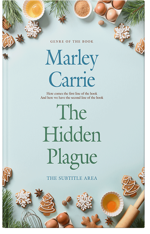 Front view of Premade Cookbooks & Food & Wine Book Cover - Mystic