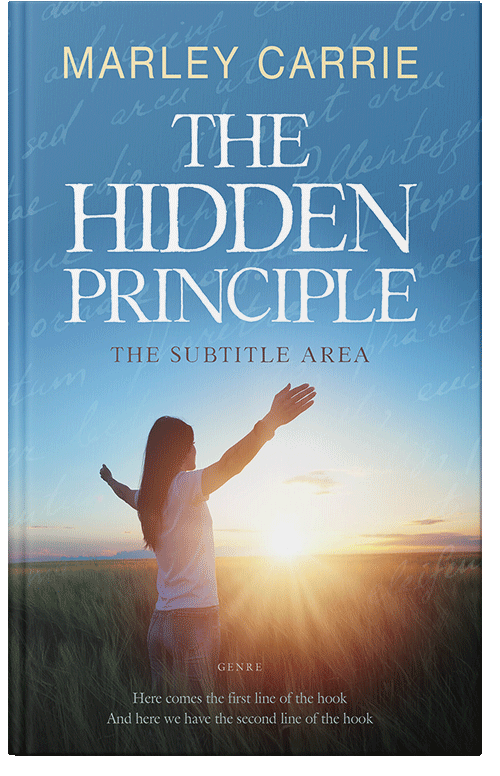 Front view of Premade Religion & Spirituality Book Cover - Steel Blue