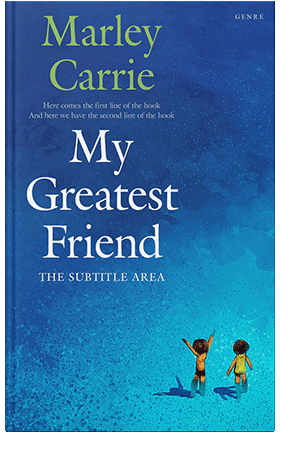 Pre Made Book Cover Venice Blue