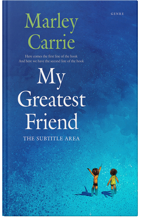 Front view of Premade Teen & Young Adult Book Cover - Venice Blue