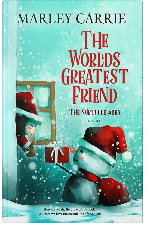 Front view of Premade Children's Book Cover - Water Leaf