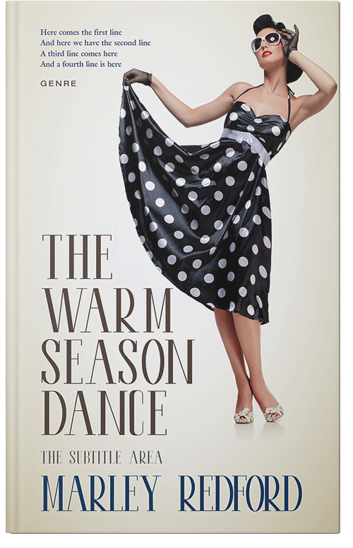 Front view of Premade Chick Lit Book Cover - Shark