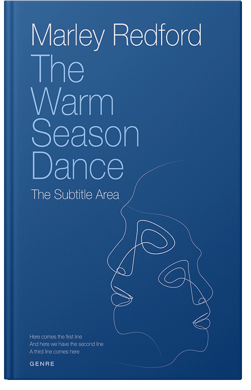 Front view of Premade Self-Improvement & Self-Help Book Cover - Venice Blue