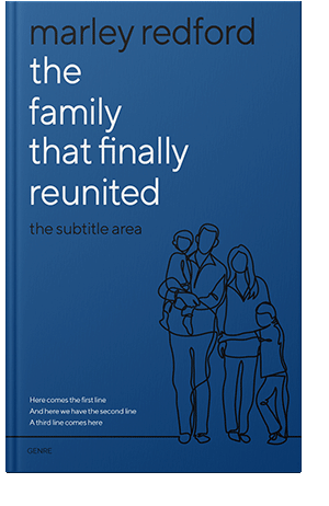 Pre Made Book Cover Venice Blue