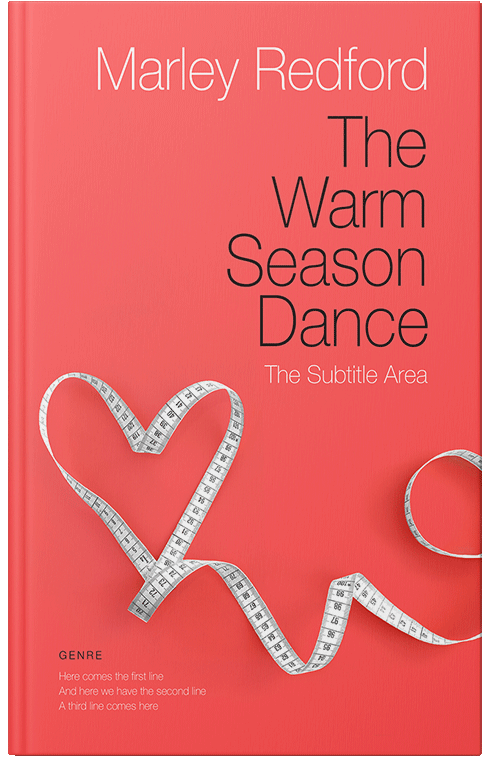 Front view of Premade Health & Dieting & Fitness Book Cover - Carnation