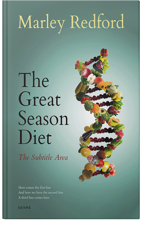 Front view of Premade Health & Dieting & Fitness Book Cover - Juniper