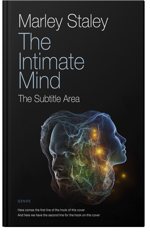 Front view of Premade Health & Mind & Body Book Cover - Cod Gray