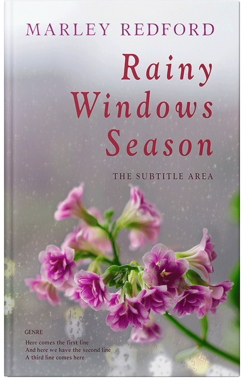 Front view of Premade Nature Book Cover - Dusty Gray