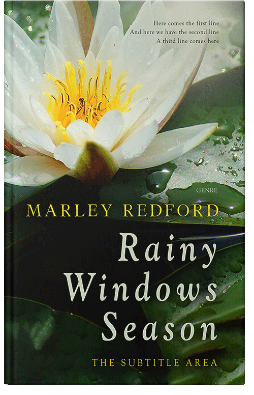 Front view of Premade Nature Book Cover - Black Olive