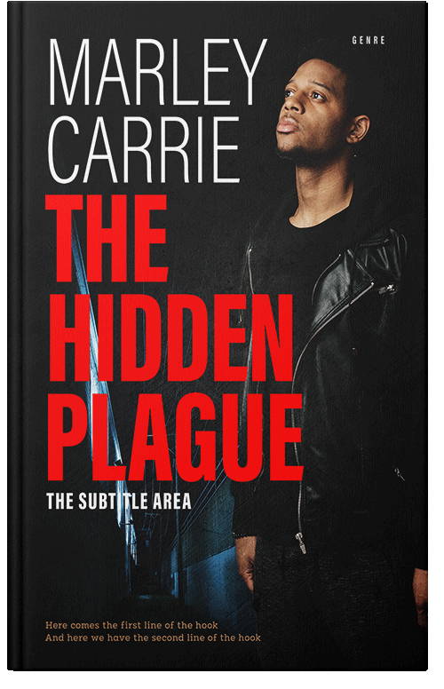 Front view of Premade Mystery & Thriller & Suspense Book Cover - Alizarin Crimson