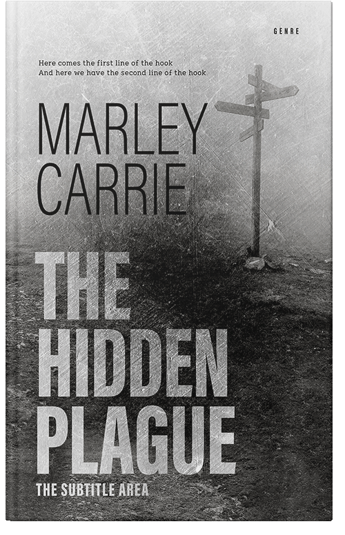 Front view of Premade Mystery & Thriller & Suspense Book Cover - Gray Nickel