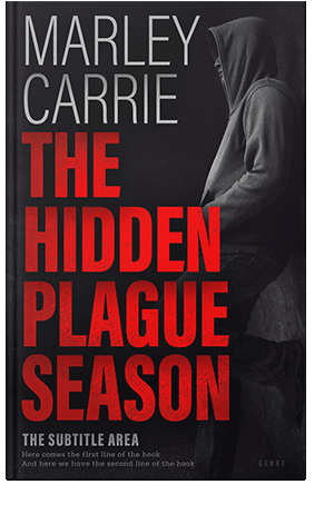 Pre Made Book Cover Alizarin Crimson