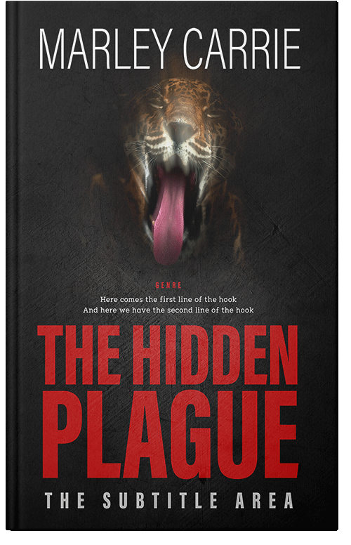 Front view of Premade Action & Adventure Book Cover - Flush Mahogany