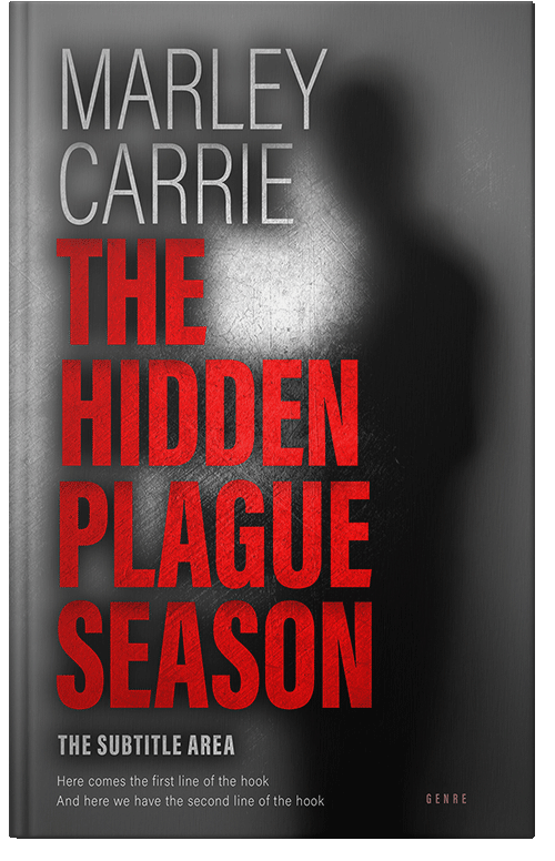 Front view of Premade Mystery & Thriller & Suspense Book Cover - Persian Red