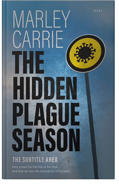 Front view of Premade Medical Book Cover - Smalt Blue