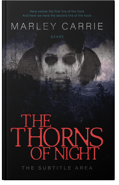 Front view of Premade Horror Book Cover - Woodsmoke