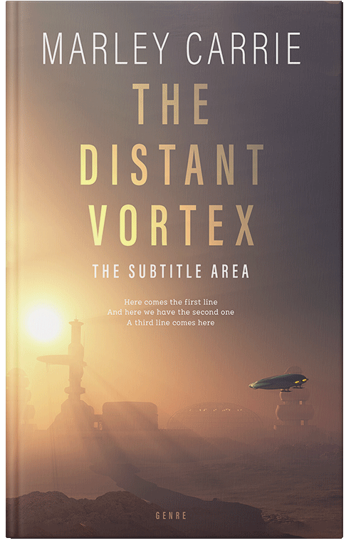 Front view of Premade Science Fiction Book Cover - Dorado