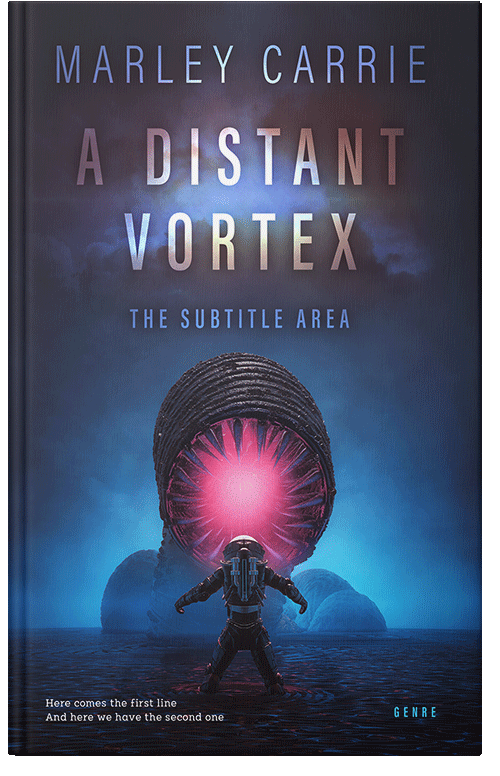 Front view of Premade Science Fiction Book Cover - Ebony Clay