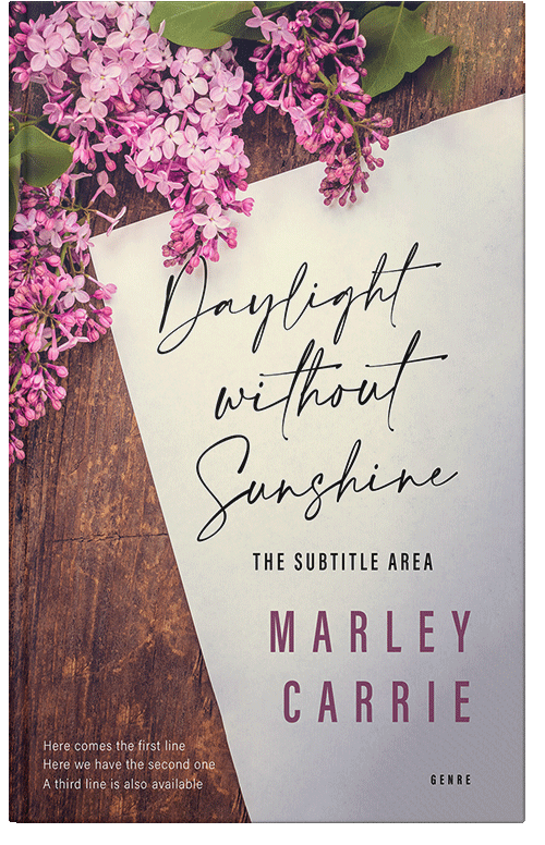 Front view of Premade Literary Fiction Book Cover - Wafer