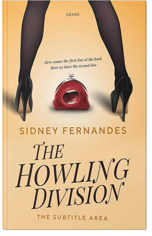 Front view of Premade Erotica Book Cover - Peach Yellow