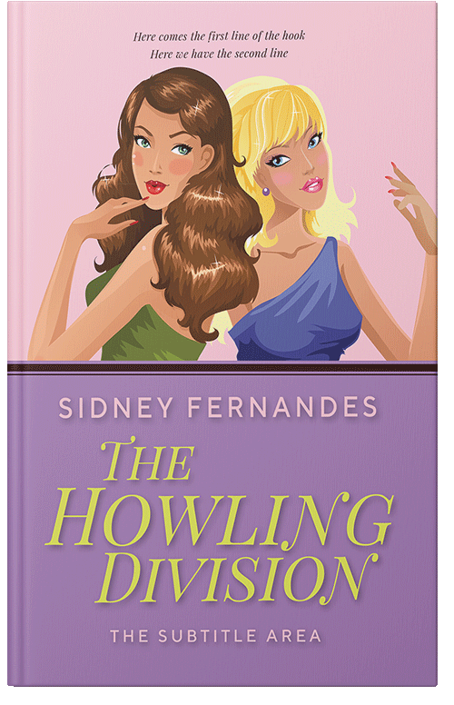 Front view of Premade Chick Lit Book Cover - Bouquet