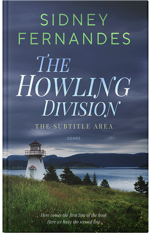 Front view of Premade Literary Fiction Book Cover - Oxford Blue