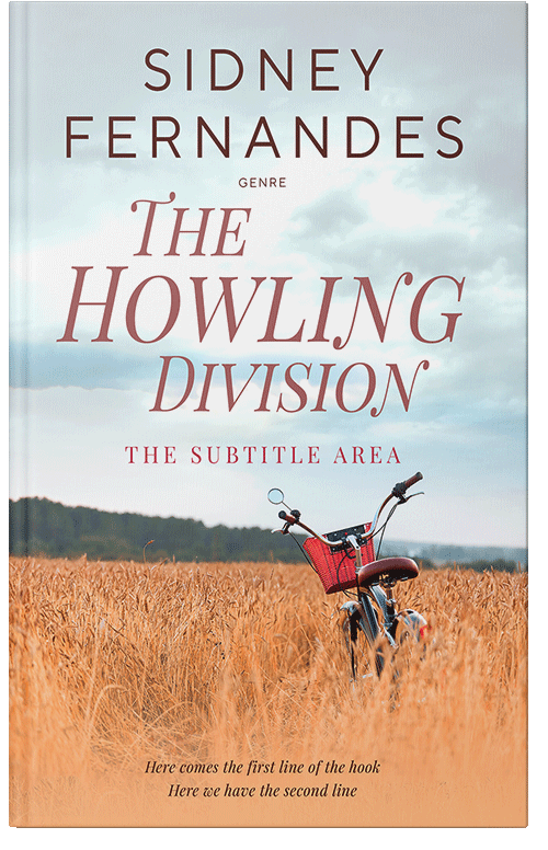 Front view of Premade Literary Fiction Book Cover - Satin Linen