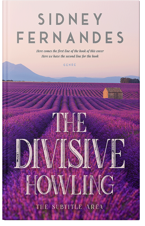 Front view of Premade Literary Fiction Book Cover - Plum