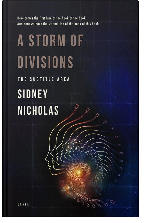 Front view of Premade Religion & Spirituality Book Cover - Ebony