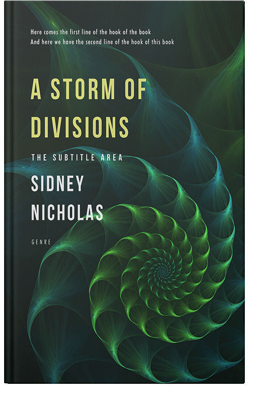 Front view of Premade Abstract Book Cover - Celtic