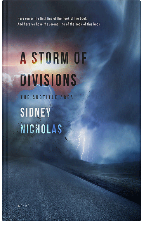 Front view of Premade Action & Adventure Book Cover - San Juan