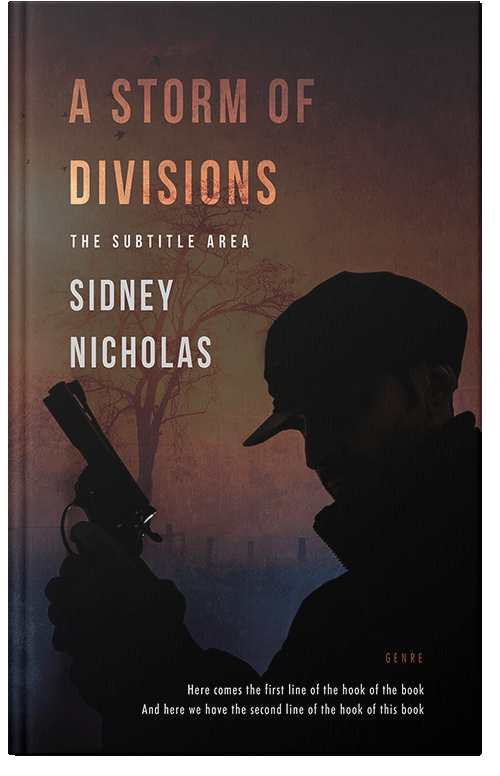 Front view of Premade Mystery & Thriller & Suspense Book Cover - Cocoa Brown