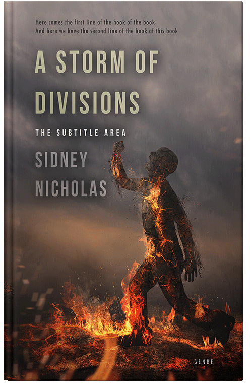 Front view of Premade Mystery & Thriller & Suspense Book Cover - Taupe