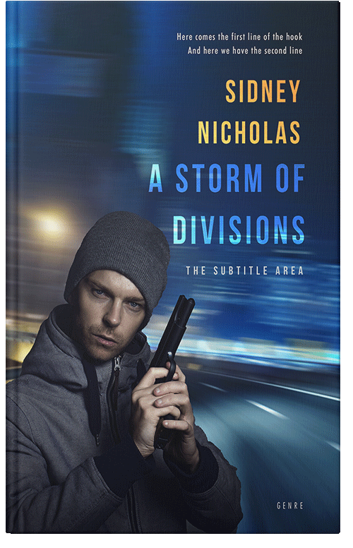 Front view of Premade Action & Adventure Book Cover - Cloud Burst