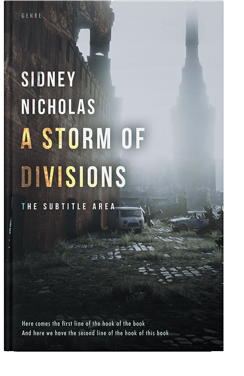 Front view of Iron #20537 - Premade Apocalyptica Book Cover